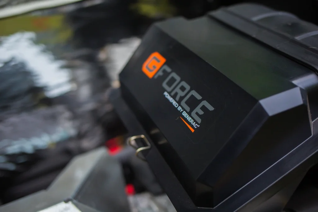 Close-up of G-Force engine by Generac